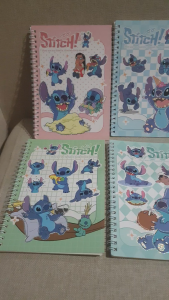 NOTE BOOK SPIRAL / BUKU CATATAN MINI SPIRAL UKURAN A5 MOTIF LILO DAN STITCH