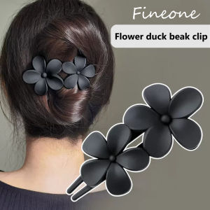 2023 Frosted hoa phụ nữ lớn Kẹp Tóc Nhựa Acrylic Duckbill Claw barrette cô gái kẹp tóc đuôi ngựa phụ kiện
