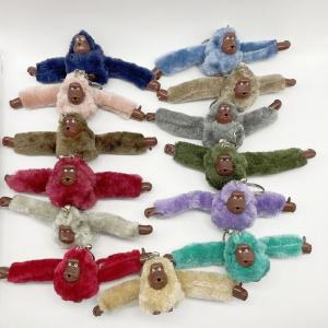 Plush Toy Long-Armed Monkey Bag Charm Cute Doll Animal Key Ring Adorable Plushie Monkey Keychain from China Bag Accessory