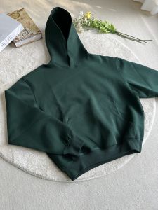 Xanvas Double Color Fleece Warm Long Velvet Sweatshirt Hat Jacket Pure Color Hoodie Youth Fashion Autumn Regular Fit Hood