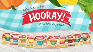 Hooray (ฮูเร่) อาหารเสริมเด็กพร้อมทาน อาหารเด็ก 6 เดือนขึ้นไป ข้าวบดเด็ก มี Halal (ฮาลาล) กลูเตนฟรี