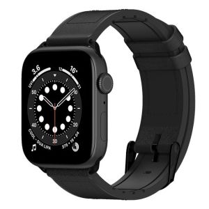 Switcheasy Hybrid Silicone-Leather Band for Apple Watch Series Ultra/8/7/6/SE/5/4  49/45/44/42mm