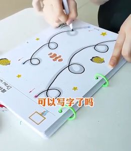 【SKIT】Magic Tracing Workbook Preschool Education Book Supplies Montessori Toy Erasable Pen Control Training Book Logical Thinking Game Dot To Dot Exercise Book