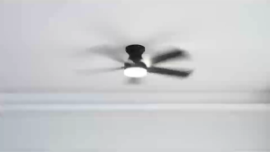 Low Profile Flush Mount 40 Inch Nordic Style Ceiling Fan Natural Wood DC Motor Energy Saving Quiet 18W 3 Color LED For Low Ceiling Bedroom Small Living Room 6 Speed Remote