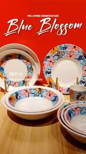 Blue Blossom Design Melamine Dinnerware Plate / Bowl / Cup / Spoon Smart Kitchen Ph