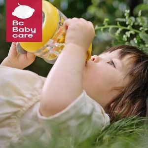 FANTASY Bc Babycare T-REX TOBY SIPPY Baby Straw Cup with Straw Gravity Ball 6-36M Training Water Bottle for Kids Sports Drinking 80ml/150ml/220ml/300ml 1 pack Baby Cute Design Tumbler drinking water