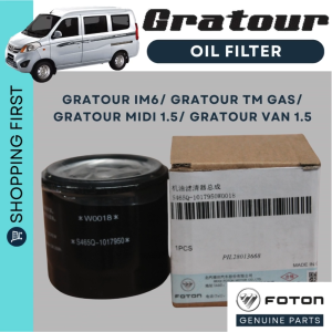 FOTON GRATOUR iM6/ MINI VAN 1.5/ MIDI VAN 1.5/ TM 1.5/ MT 1.5 OIL FILTER | 465Q-1017950