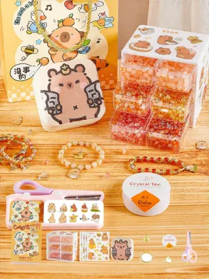 Girls Capybara DIY Bracelet Kit