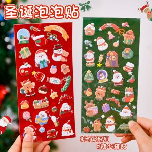 1 Pack Of cute Christmas Stickers With Kawaii Style Super Eye Catching Diary Scrapbook Decoration Can Also Gift Decoration