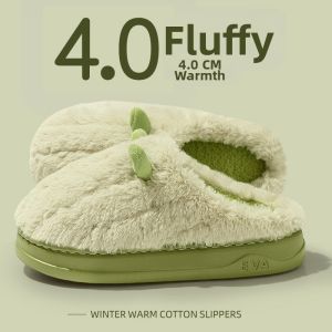 BUYANGSI | Warm Anti-Slip Fluffy Cotton Slippers