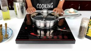 Egg Poacher Pan Stainless Poached Egg Cooker Egg Steamer Frying Pan Induction Cooktop Egg Poachers Kitchen Breakfast Cookware
