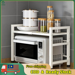 Expandable Microwave Oven Rack Shelf Kitchen Countertop Organizer Stand Rice Cooker Stand