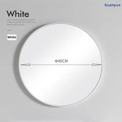 Defasilk | Scandinavian Modern Circular Wall-Mounted Bathroom Mirror