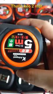 Thước kéo 2 mặt ( 1 mặt thường 1 mặt phong thủy )  Kapusi Japan vỏ bọc cao su chống bể vỡ chống trầy xước 5M 7.5M 10M. Thước cuộn 2 mặt lỗ ban