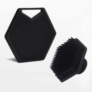 2Pcs Silicone Facial Cleansing Brush Scrubber Miniature Face Deep Clean Shave Massage Face Scrub Brush Face Cleaner Skincare