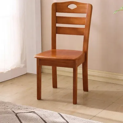 Solid Wood Dining Chair With Backrest