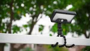 Lampu Solar Motion Sensor Light IP65 Waterproof 92 LED No Drill Tripod Mount 360 Rotatable USB Rechargeable 2000mAh Auto On Off Security for Garden Fence 0 Electricity Bill