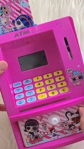 ( Model ATM ) Celengan Atm Mini Anak - Mainan Edukatif Mainan Uang Perbankan Tabungan Brankas Mini