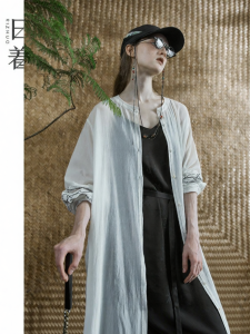 Cotton White Loose and Unique Summer Dress