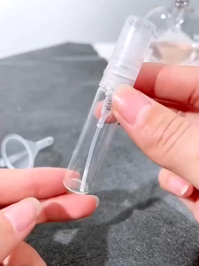 100PCS 10ml Glass Spray Bottle With Cap Portable Mini Empty Bottles Can Be Used For Perfume Alcohol