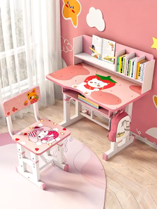 LULU Children Study Table Home Primary School Student Writing Homework Desk Minimalist Kids Desk And Chair Set Height Adjustable Table Suit For Home Study