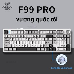 Bàn Phím Cơ Chơi Game Aula F99 RGB 99 Phím Kết Nối Không Dây 2.4G Bluetooth Có Dây Hot Swap PBT Gasket Dùng Cho Chơi Game Và Gõ Chữ