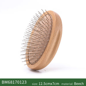 Head Massage Steel Hair Brush Women Mini Pocket Hair Comb Airbag Detangling Hairbrush With Steel Needle Wood Comb For Hair