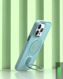 Magsafe Magnetic Phone Case For Samsung S21 S22 S23 S24 Ultra Plus 360° to rotate Metal Ring Holder Stand Matte Back Cover