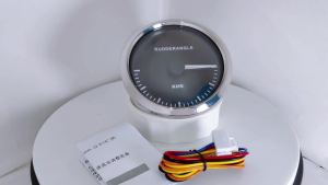 KUS Universal Marine Boat Rudder Angle Indicator Gauge 52mm 85mm 0-190 Ohm with Red Yellow Backlight for Ship Boat
