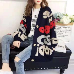 Áo Len Cardigan Dệt Kim Dày Lót Lông Cừu Cho Nữ Mùa Thu Đông Rộng Rãi Cho Học Sinh Trung Học Phổ Thông Và Tiểu Học Áo Khoác Ngoài Cho Bé Gái