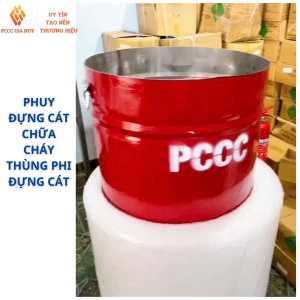 Thùng phi/phuy đựng cát PCCC-Thiết bị quan trọng được sử dụng để lưu trữ cát dùng trong công tácPCCC