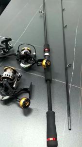 Joran Pancing Set 2 Bagian Batang Pemintal Dengan Tubuh Batang Karbon Dan Pegangan EVA And12 BB Rasio Gigi Tinggi 5.2: 1 Gulungan pancing 1 set lengkap kuat