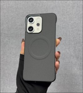 For OPPO Reno 14 Pro 5G Casing No-frame Carbon Fiber Pattern Leather Hard Phone Case Cover