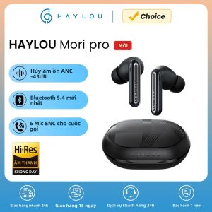 Tai Nghe Không Dây Bluetooth 5.4 HAYLOU Mori Pro Khử Tiếng Ồn Chủ Động Lai Thích Ứng 43dB Âm Thanh Độ Phân Giải Cao LDAC 6 Micro Thời Lượng Pin 28 Giờ