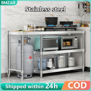 BMZAR Gas Stove Stand with LPG roller Stainless Gas Rack Stove Rack Kitchen Organizer Rack Gas stove rack