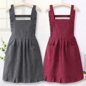 Áo Bảo Hộ Làm Việc Bằng Vải Cotton Thoáng Khí Phong Cách Hàn Quốc Dành Cho Nữ Dùng Trong Nhà Bếp Và Làm Móng Tay