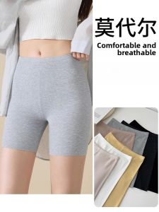 MiiOW | MiiOW Modal Safety Pants Womens Two-in-One Summer Thin No-Hem Short Shorts Home Wear Base Layer Pants Anti-Light Walking