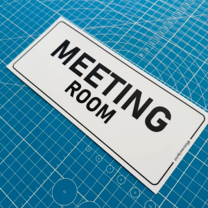 Meeting Room. Office Boardroom. Premium Sticker Sign Notice Signage Label. Waterproof Heavy Duty.