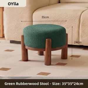 OYIla | Cream Style Fabric Living Room Bench