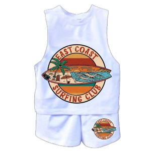 SUMMER VIBES Trendy CUTE Muscle tee & Short Terno for kids Cute Sando & short prints sublimation|