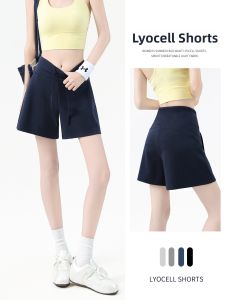 Dark Navy Blue A-Shape Butt-Lifting Casual to Fitness Womens Shorts