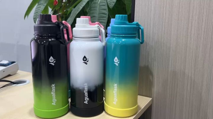 AguaFlask 32oz Original Tumbler Hot And Cold Stainless Steel Insulated Vacuum Flask Sport Water Bottle