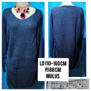 ATASAN WANITA BAJU RAJUT NAVY 567