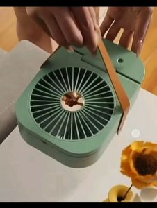 2.5L USB Air Cooler Portable 3 In1 mist fan Multifunction spray Fan Electric Desktop Lamp Fan Water Spray Mist Fan Air Conditioner Humidifier Fan for Home With Night light