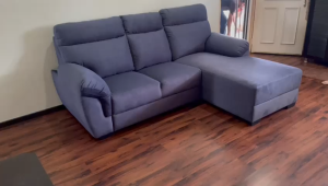 Flexidesignx L Shape Sofa 2+3 Seater Pet Friendly Easy Clean Grey Fabric – NIDDY