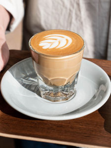 Blue Bottle Same Style Coffee Glass Australian White Dirty Simple Thick Cup Bottom Small Latte Gibraltar Transparent