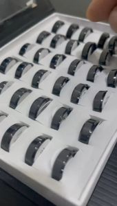 Cincin Hitam Titanium Anti Karat Anti Luntur Seumur Hidup Ready Ukuran Kecil Sampai Ukuran Jumbo Termurah / Cincin Pria Wanita Anak Couple Tunangan / Dunia Gelang