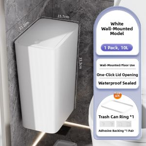 CHAHUA | Narrow Gap Wall-mounted Bathroom Trash Can