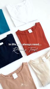 HTP Basics: Riccas Tee for Women - Cotton Spandex Slim Fit High Neck Plain Tshirt