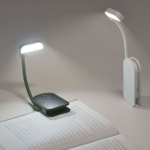 LED Clip-On Reading Light – Adjustable Portable & USB Rechargeable Book Light for Night Reading